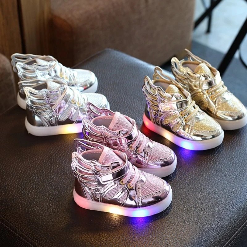 

Winter Child Sport Shoe 2025 New Baby Flat Flashlight Shoe Casual Breatha Men'Women Versatile Anti Slip Running Girl School Shoe