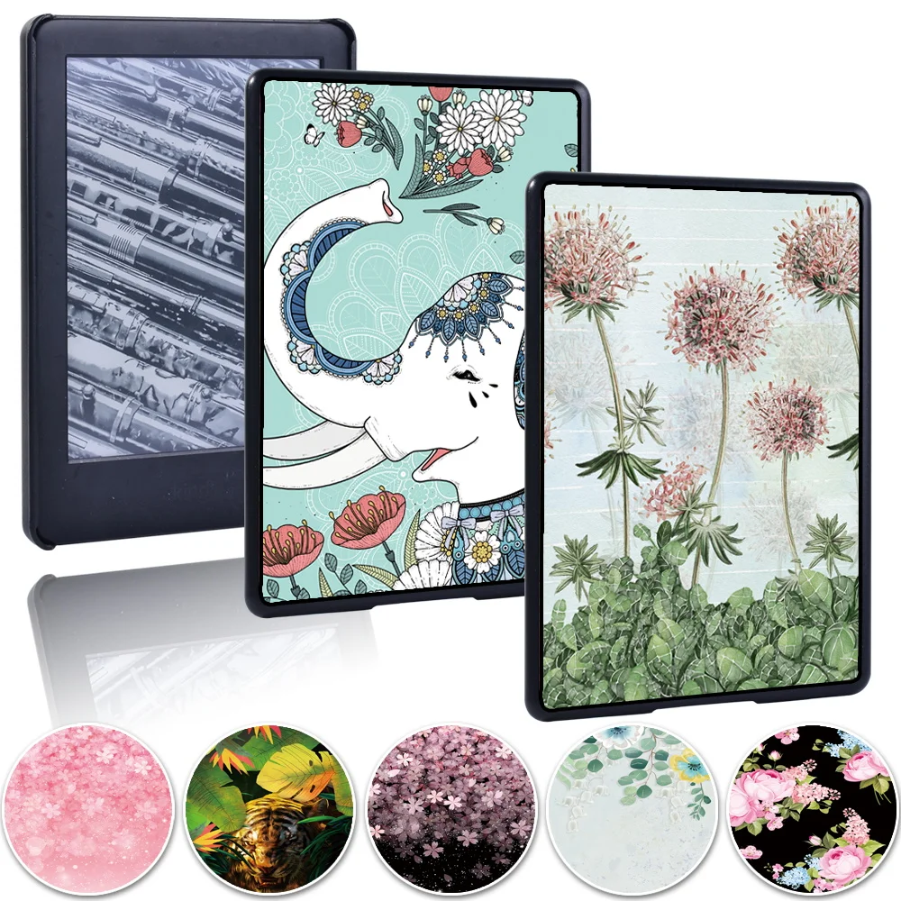 Tablet Case for Kindle 8th 2016/Kindle 10th 2019 Plastic Hard Back Case Picture Print Kindle Paperwhite 1 5th/2 6th/3 7th/4 10th