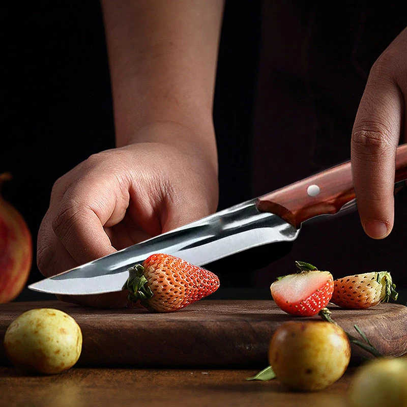 Küchenmesser, Geschmiedete Ausbeinmesser, Professionelle Hochhärte-Schlachtmesser für die Küche, Japanische Kochmesser für Obst – Detail 6