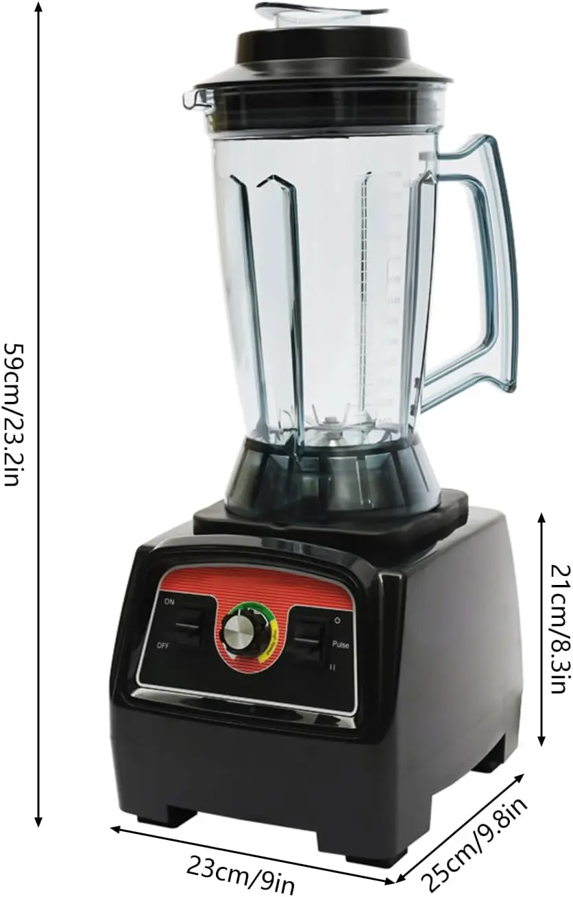 132 Oz Commercial Agitators, Professional Countertop Agitators 2800 Watt Base, High Performance Ice Crusher - Large Smoothie Agi