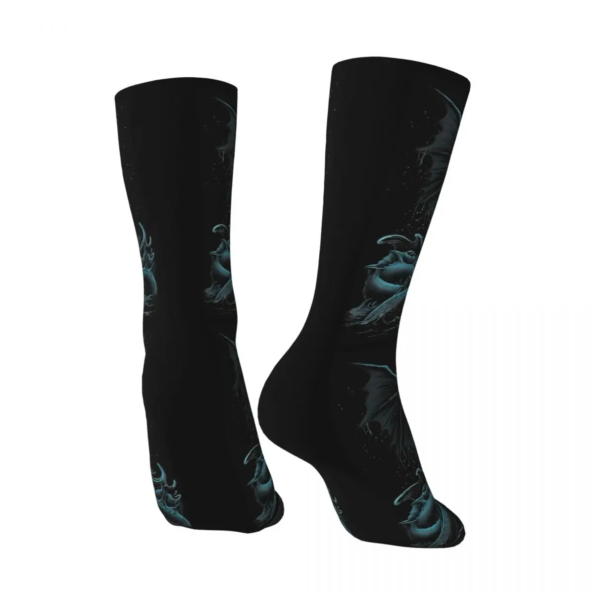 Leviathan Cross Satan-Chaussettes décontractées personnalisées pour hommes, coordonnantes, confortables, bas de course, printemps, 666