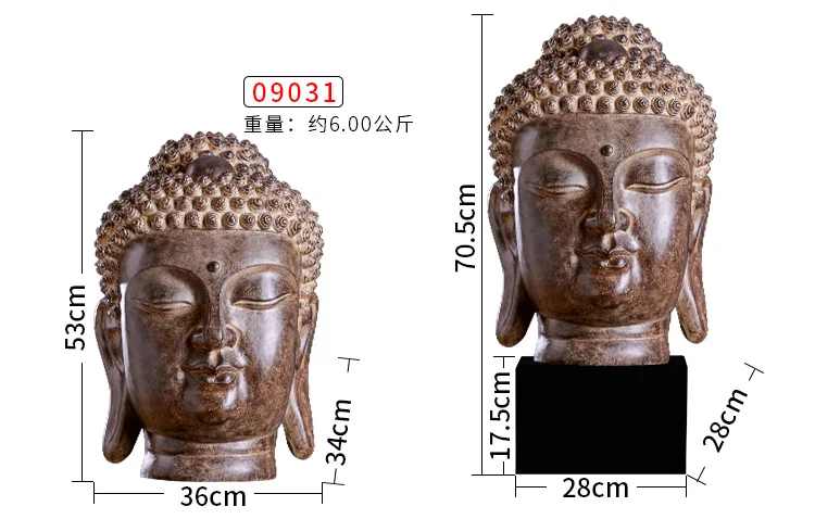 Wholesale Buddha figure # 53CM large TOP efficacious HOME family Talisman Retro Buddhism FENG SHUI statue