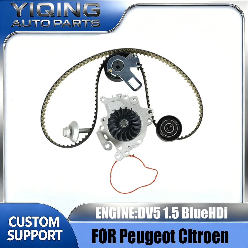 Water Pump Timing Belt Kit OE 1628925680 For Peugeot 208 2008 308 3008 5008 Partner Citroen C3 C4 C5 DV5 1.5 BlueHDi Engine