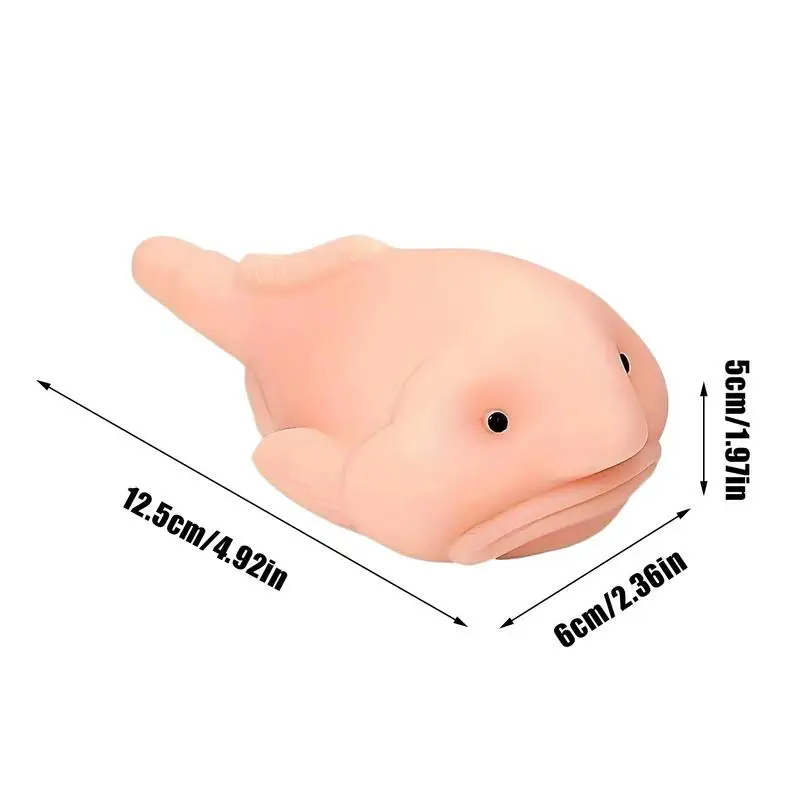 Creative Blobfish บีบของเล่นหยิกช้า Rebound Ball ยืดบีบสัตว์ Sensory เกมความเครียดบรรเทา Fidget ของเล่น