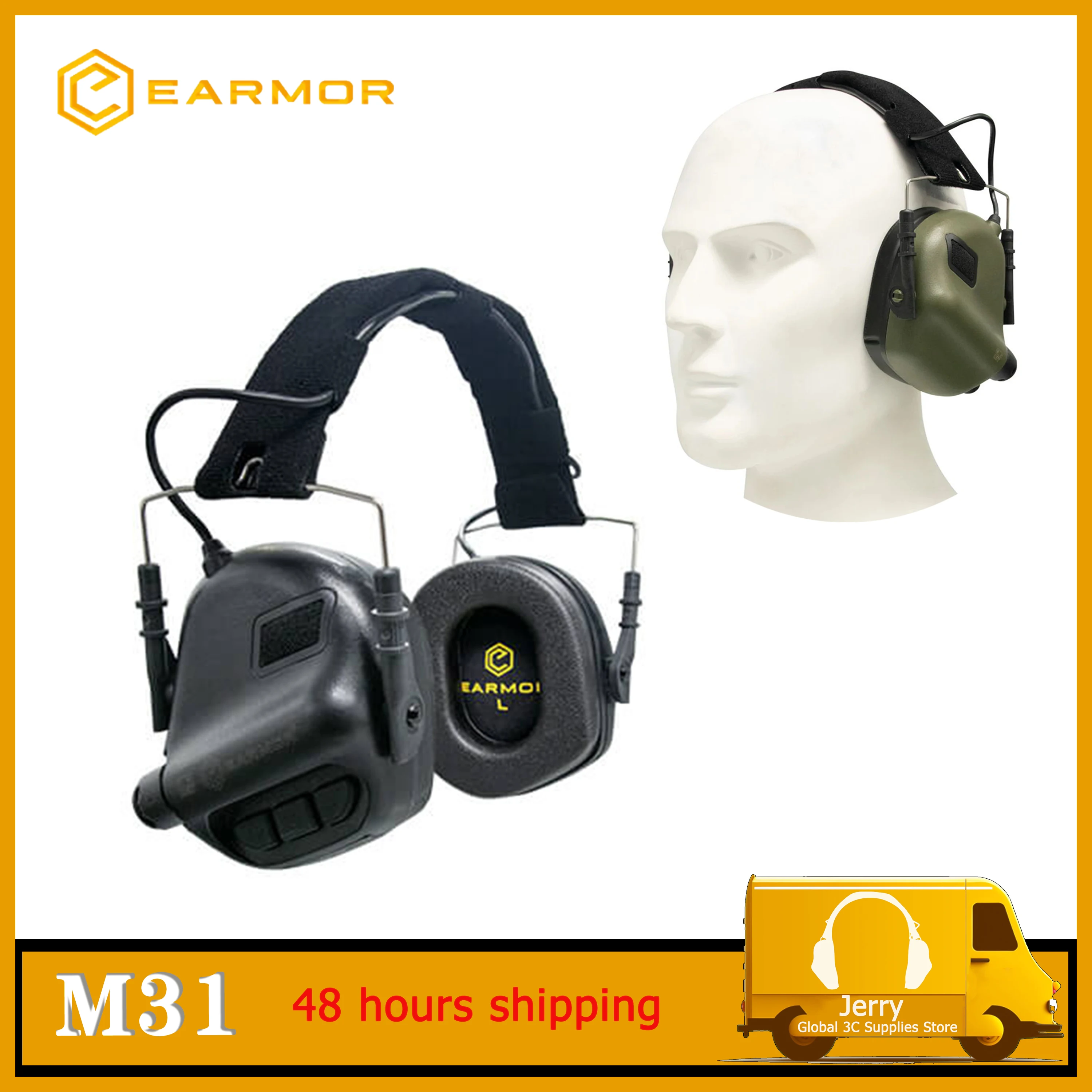 EARMOR M31 MOD4 Hearing Protection Noise Canceling Headset Tactical Electronic Communication Outdoor Hunting Shooting Earmuffs