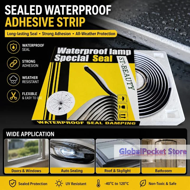 [TG823]Waterproof Sealing Strip With Strong Adhesion And  Resistant Perfect For Car Lamps Home Window Door Sealing