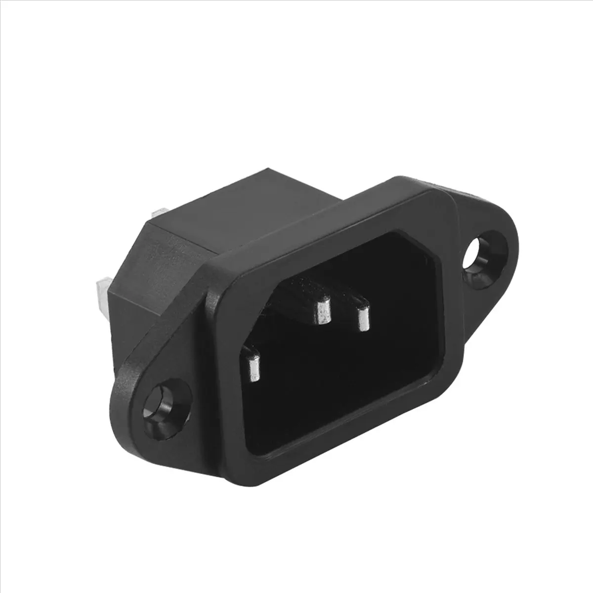 A14M IEC 320 C14 Male Plug 3 Pins PCB Panel Power Inlet Socket Connector
