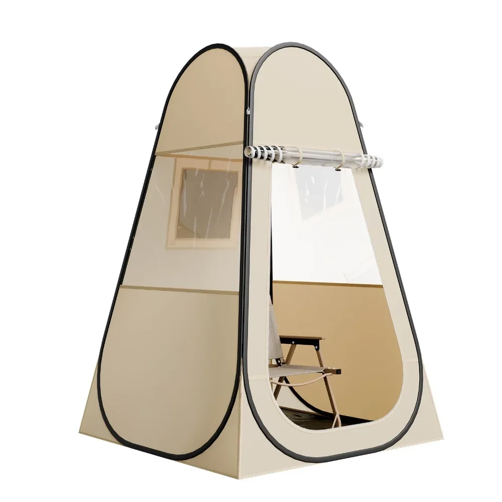 

Pop-Up Sports Tent 47x47 in Outdoor Weather-Resistant Clear Pod