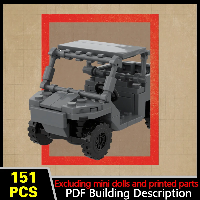 All-Terrain Off-Road UTV Model MOC Building Bricks War Equipment Modular Technology Gifts Holiday Assemble Children Toys Suit