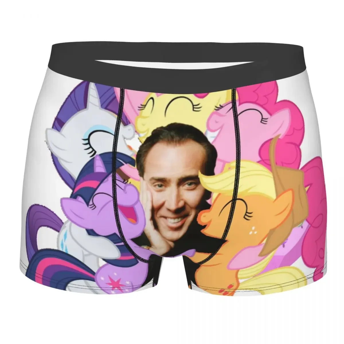 Custom Nicolas Cage Boxer Shorts For Homme 3D Printed Male Nic And His Girls Underwear Panties Briefs Breathbale Underpants