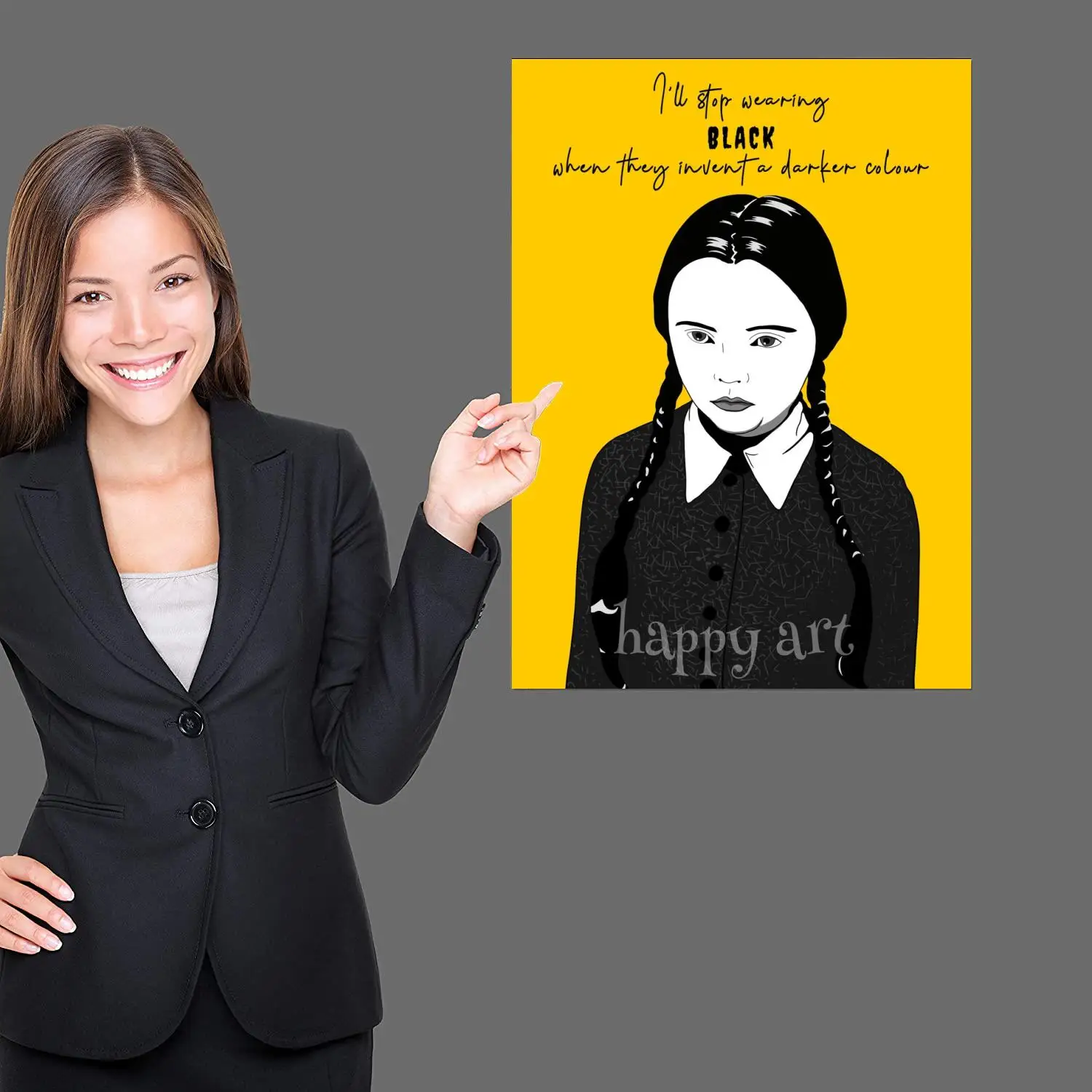 wednesday addams Poster Decorative Painting Canvas Poster Wall Art Living Room Posters Bedroom Painting