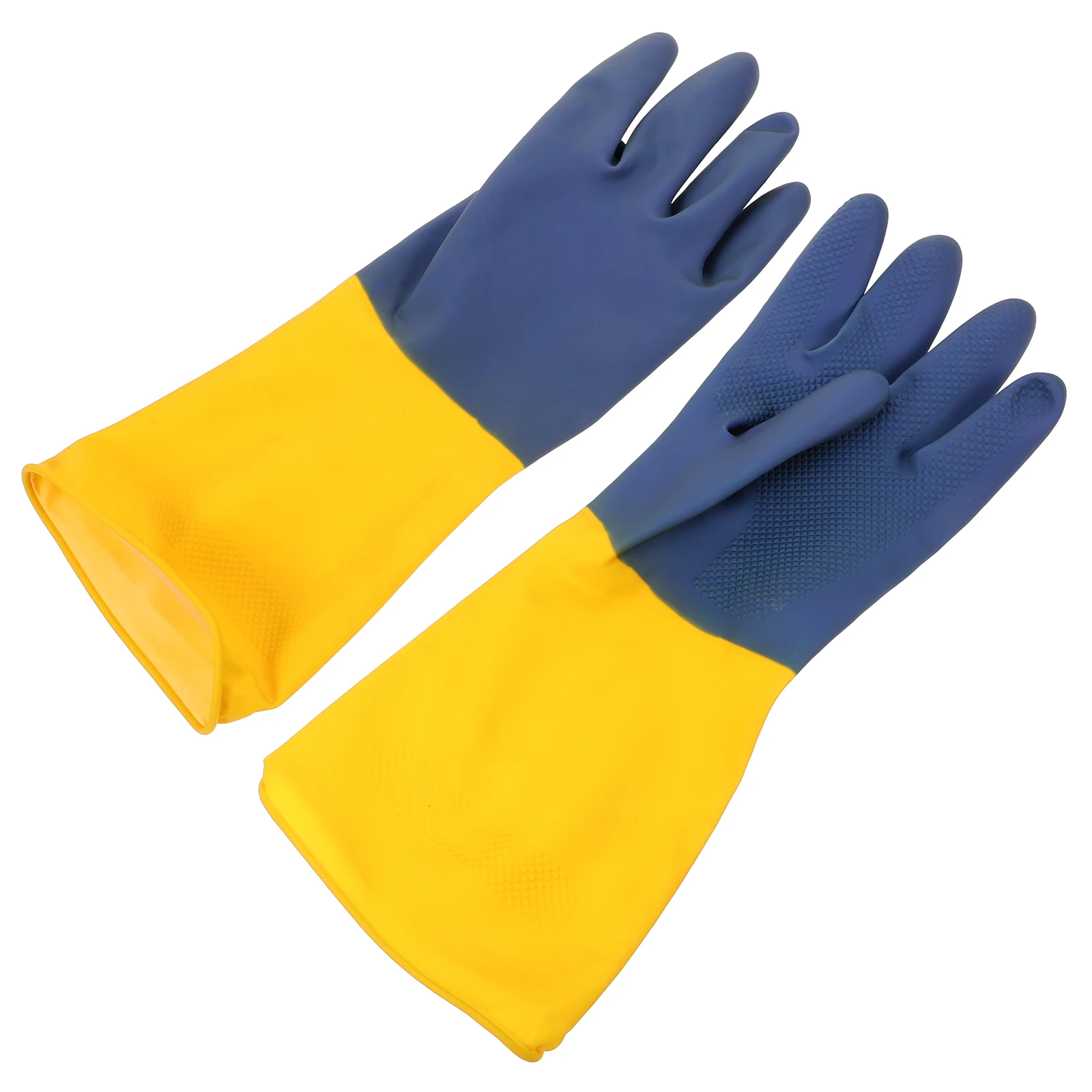 

Waterproof Acid Alkali Resistant Work Gloves 1 Pair Protective Latex Antislip Gardening Industrial Farming Heavy Duty for Labor