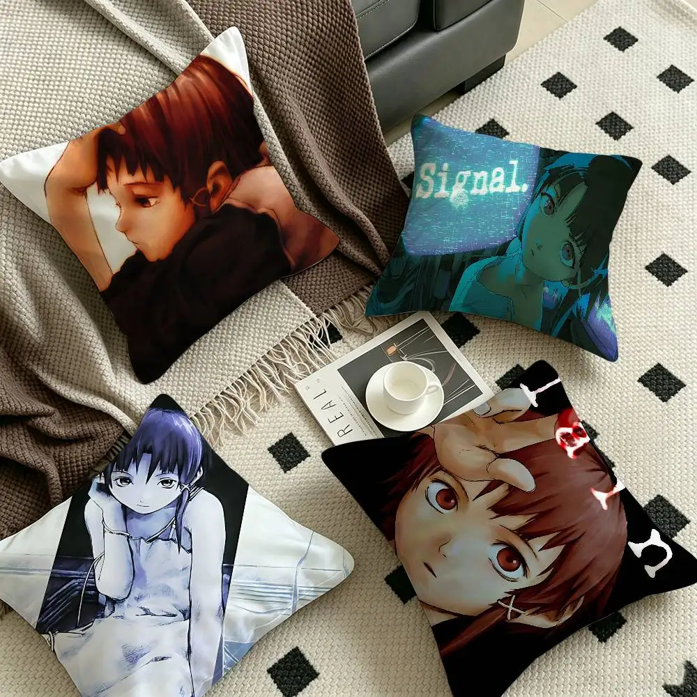 Anime S-Serial Experiments L-lain Lucky Dragon pillow cover sofa cushion cover home room decoration children gift