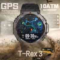 T-Rex 3 GPS Compass Smart Watch 10ATM IP69K Waterproof Clock Altimeter Call Military Sports Smart Watch Men For HUAWEI Bracelet