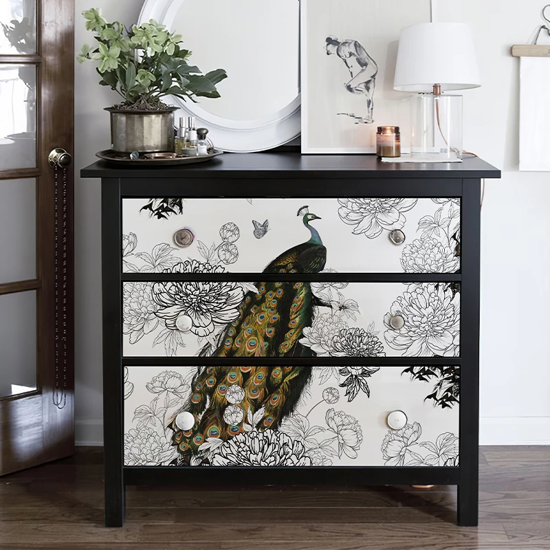 

Элегантные белые цветочные бабочки павлин водонепроницаемые самоклеящиеся обои отслаивают и наклейте съемный виниловый декор стены