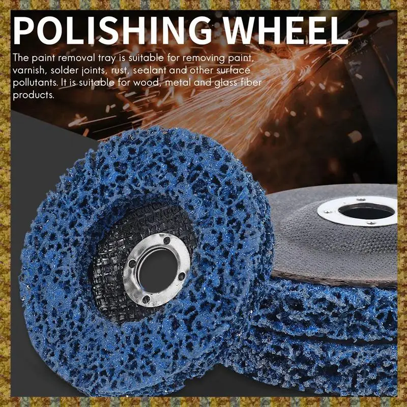 F-F الطلاء تجريد عجلة قرصية 3 قطعة أقراص قطاع الصدأ ل 4X5/8 بوصة زاوية طاحونة للخشب معدن الألياف الزجاجية