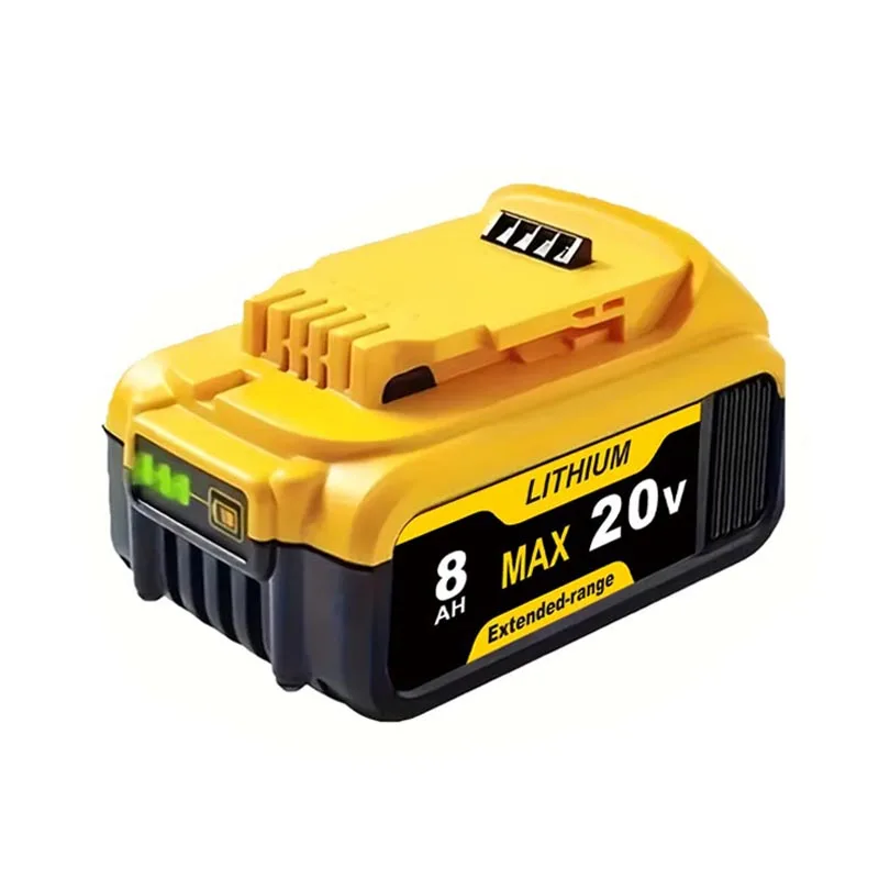 20V 8.0Ah Battery Replace for Dewalt 20V Battery DCB200 DCB206 DCB207 DCB204 DCB203 DCB201 DCB208 DCB180 DCD/DCF/DCG/DCS Series