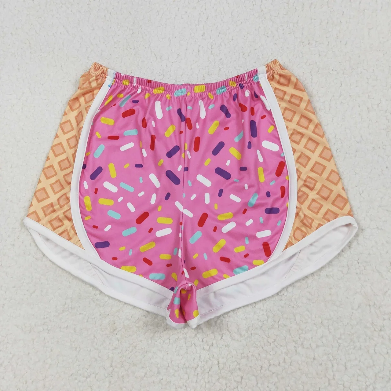 

Wholesale Adult Women Active Wear Plaid Clothes Shorts Bottoms Sports Athletic Girl Yoga Clothing SS0574