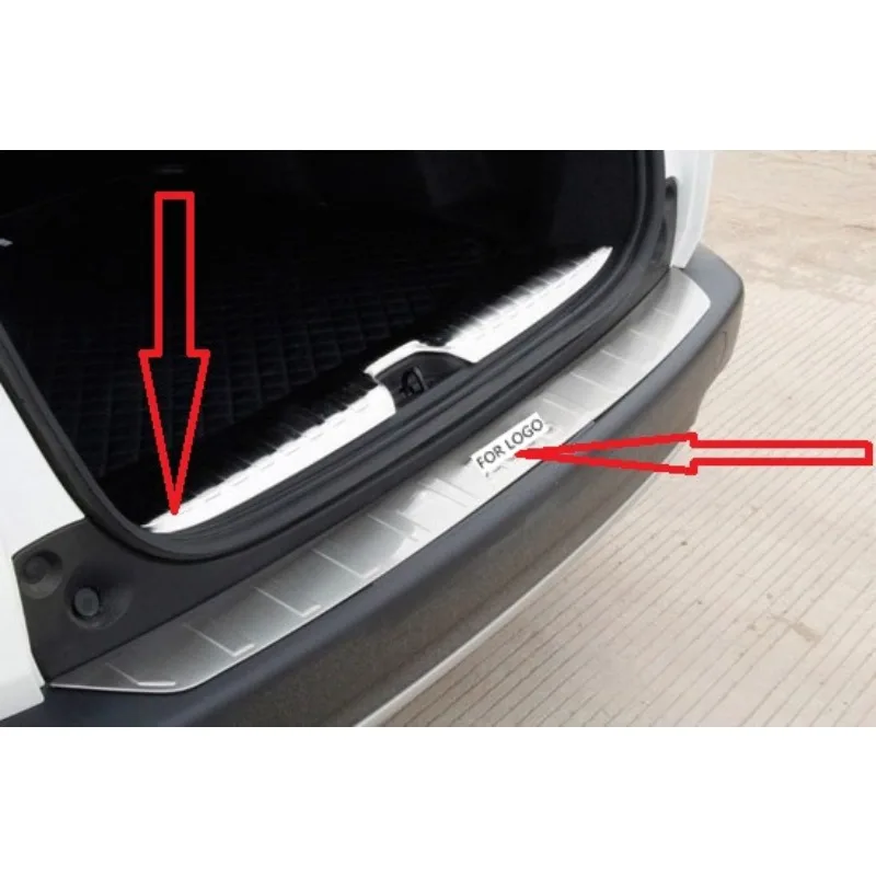 High quality stainless steel Rear bumper Protector Sill For 2014 Peugeot 2008 