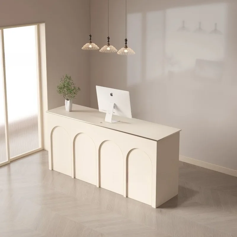Coffee Shop Reception Desks Milk Tea Shop Light Luxury Reception Desks Retro Fashion Office Furniture Zum Empfang ZY40JDT