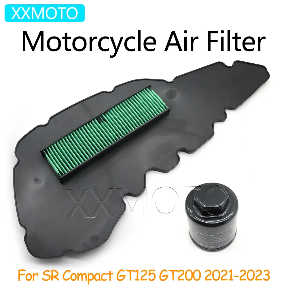 

For Aprilia SR Compact GT125 GT200 GT 125 200 2021 2022 2023 Motorcycle Air Filter Oil Filter Intake Cleaner GT125 Accessories