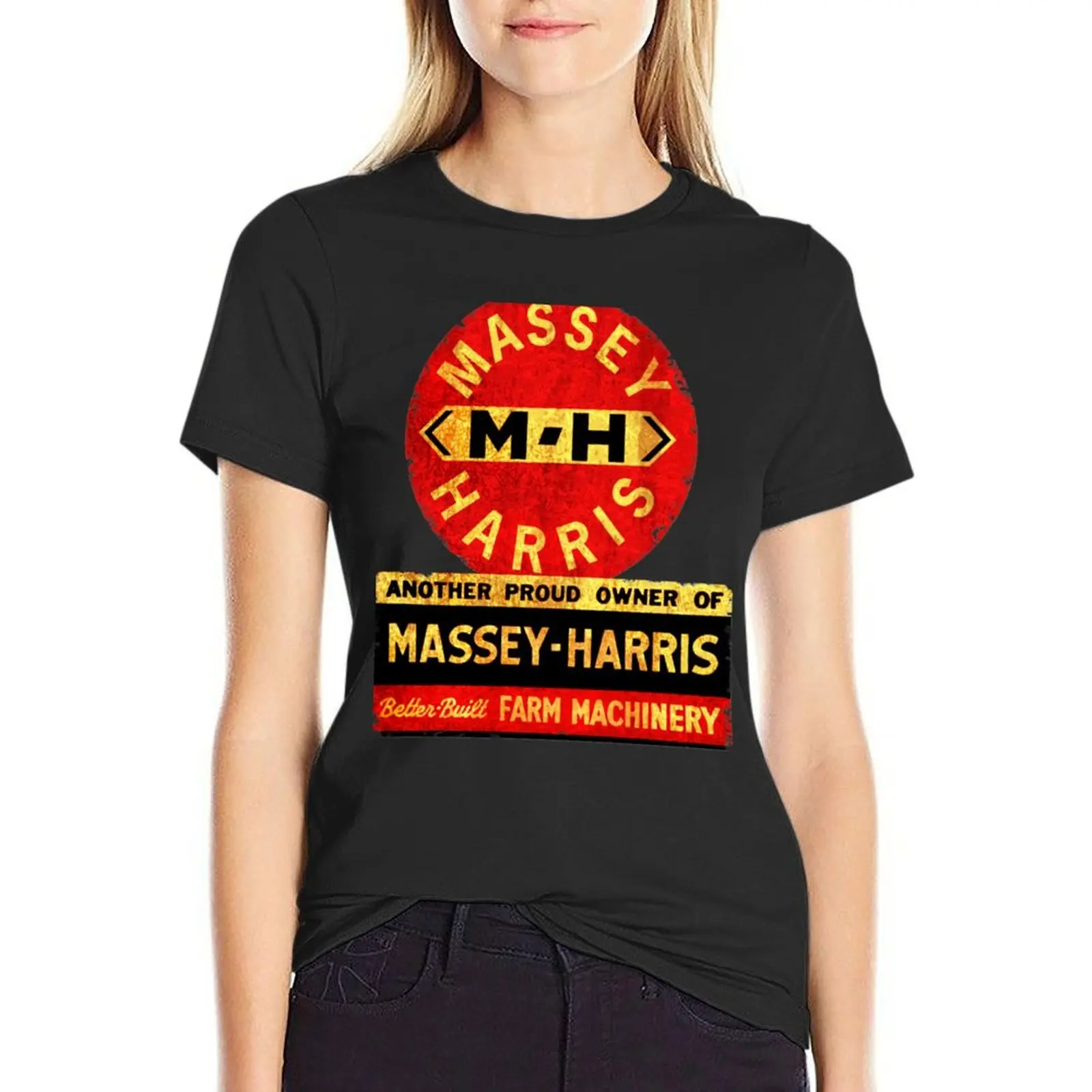 Massey Harris Tractors and Farm Machinery Gift Halloween Day, Thanksgiving, Christmas Day T-Shirt