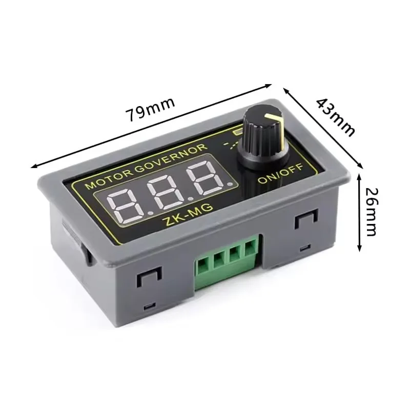 ZK-MG Motor Governor PWM Adjustable Speed Control Module 5V 12 V24 MAX 15A Encoder Duty Radio Frequency Digital Display Energy
