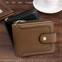 YATBEST Men's Genuine Leather Vintage Wallet with Multiple Card Slots RFID Blocking Cowhide men Wallet