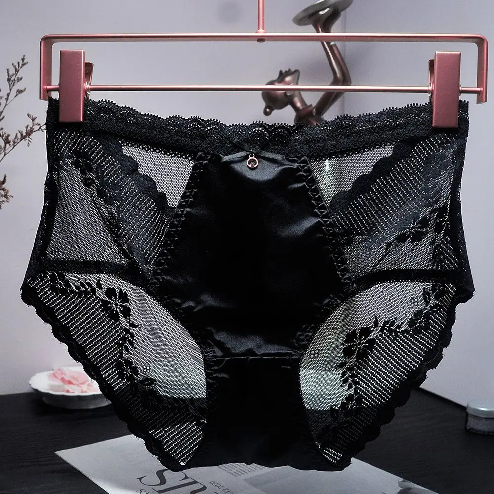 

2024, роскошное летнее тонкое сексуальное нижнее белье, женские индивидуальные кружевные полые дышащие сетчатые новые трусы большого размера, удобные трусики