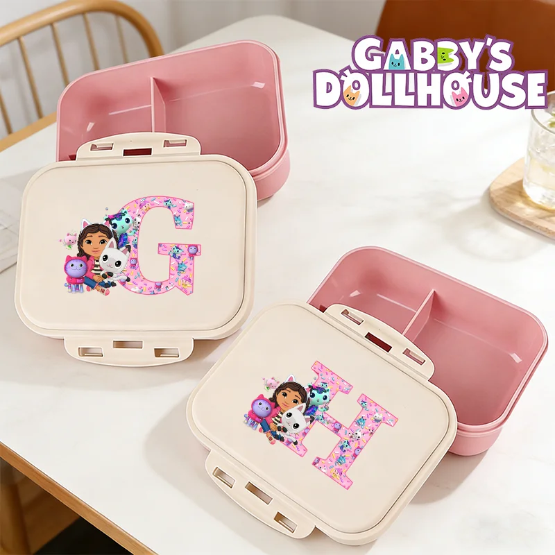 

Ланч-бокс Gabby Dollhouse Bento, розовый, с принтом A-Z, контейнеры для еды, для школы, пикника, офиса, ужина, фруктовница, подарки на день рождения для женщин