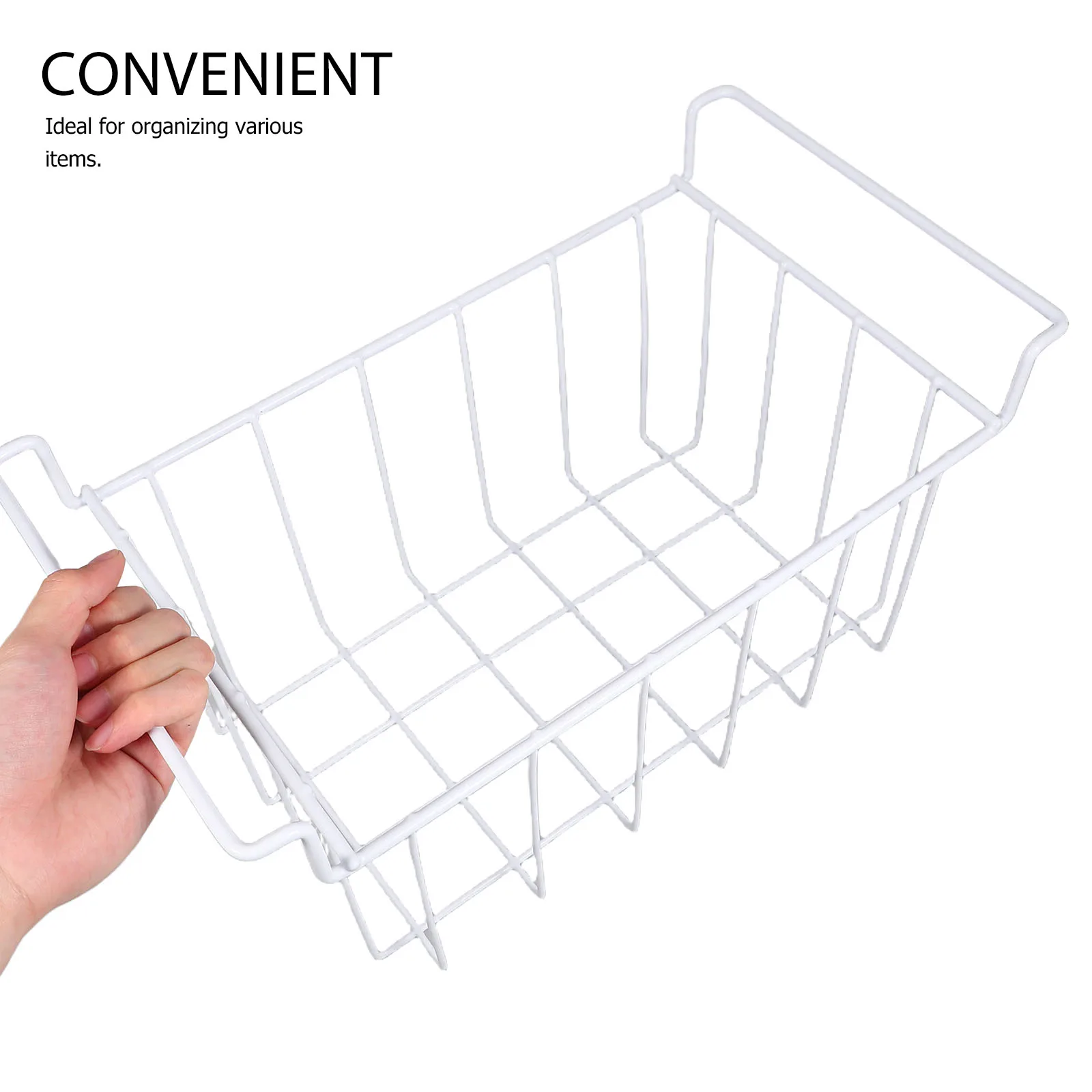 

Refrigerated Storage Basket Universal Freezer Organizer Detachable Wire Mesh Rack Chest Fridge Baskets Kitchen Multi Purpose