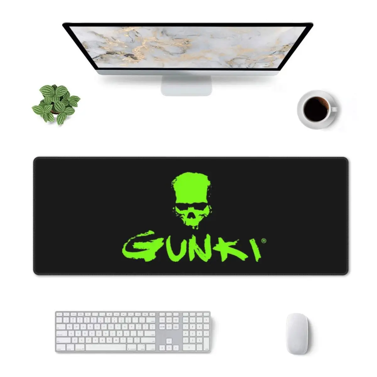 Large Mouse Pad Gunki Logo Gamer PC Laptop Mats Keyboard Carpet Computer Gaming Office Accessories Desk Mat