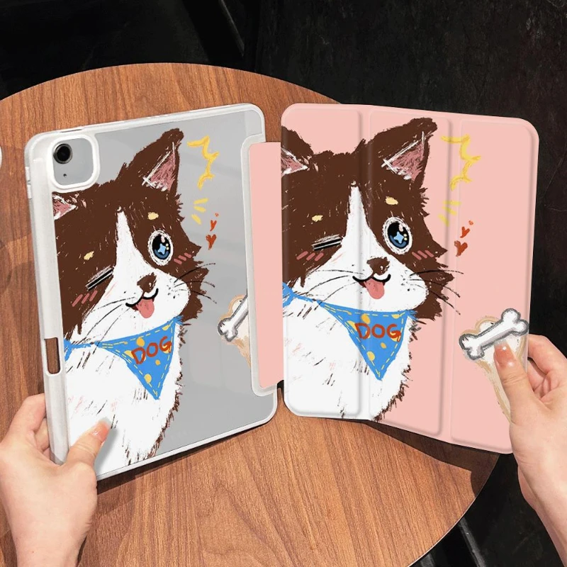 Cover Pencil Holder Funda for For IPad Air 3 Generation 2019 IPad 10th Gen Air 5th 4th 10.9 Pro 11 Inch IPad Mini 6 Nice Puppy