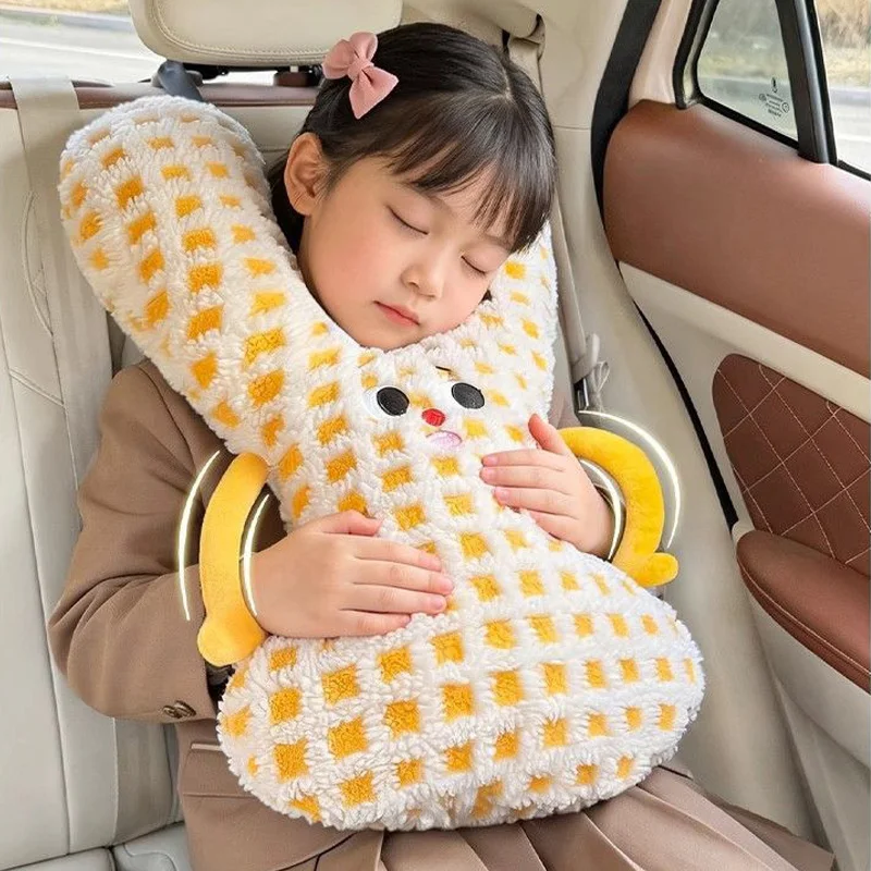 Y Shape Kids Travel Safety Pillow Car Seat Neck Pillow Car Sleep Long Distance Travel Pillow Head Pillow Support Kids Adults