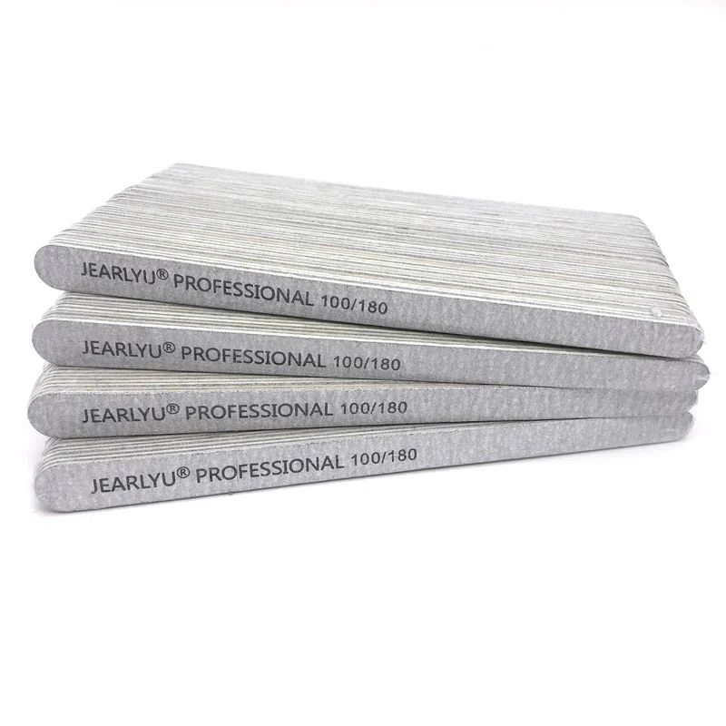 Herramientas de limado para manicura y pedicura, pulidor de uñas de doble cara, 200 limas de madera desechables, portátil, 100/180 unids/set