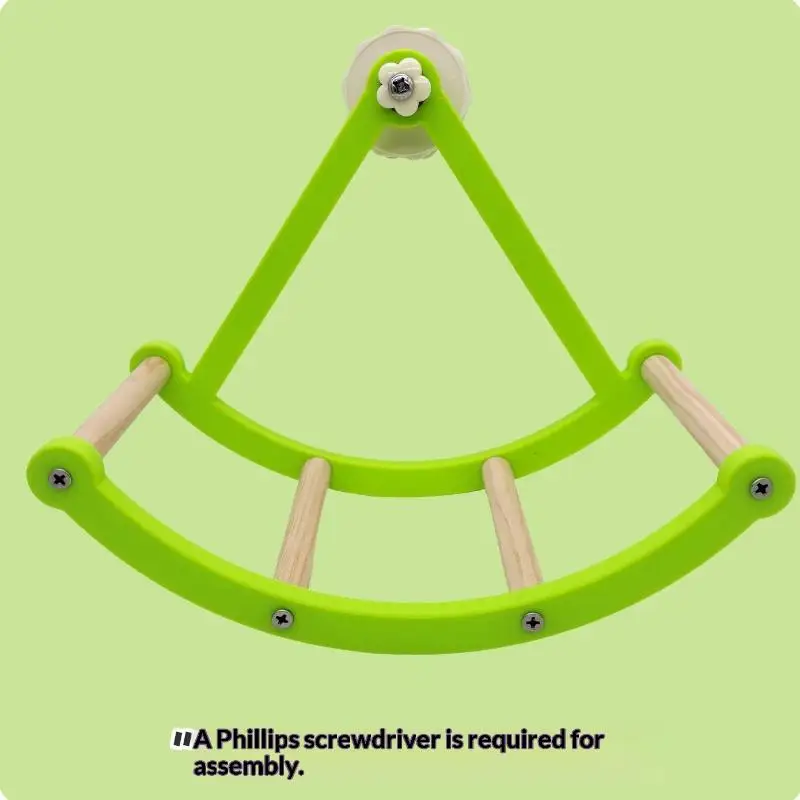 Creative Parrot Bird Pirate Ship Swing Toy Bird Cage Pole Climbing Ladder Bird Sports Swing Stand Toy Pet Bird Supplies