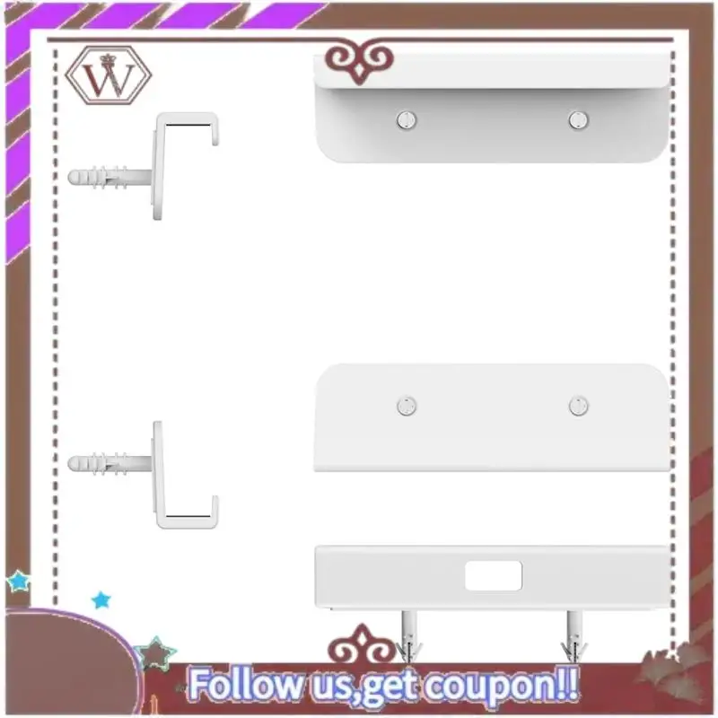 حامل تابلت ABBG مثبت على الحائط بواسطة حامل لوحي لاصق أو لولبي لهاتف Samsung/Kindle/E-Reader