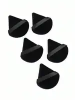 Triangular Suede Makeup Puff 5/10/20/30/50/100pcs, Ultra Soft Suede Material, Suitable For Contouring, Corner Application 2