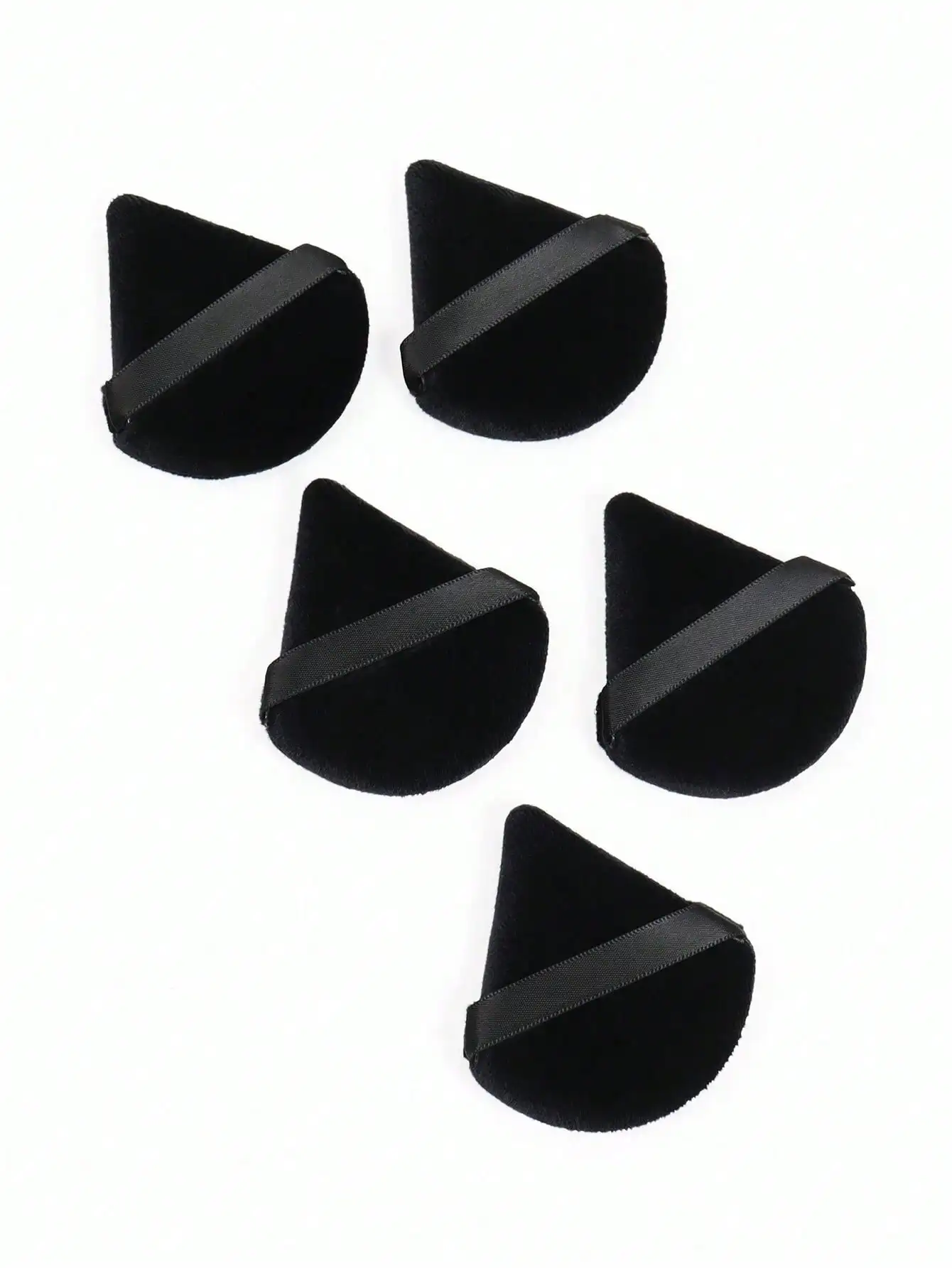 Triangular Suede Makeup Puff 5/10/20/30/50/100pcs, Ultra Soft Suede Material, Suitable For Contouring, Corner Application