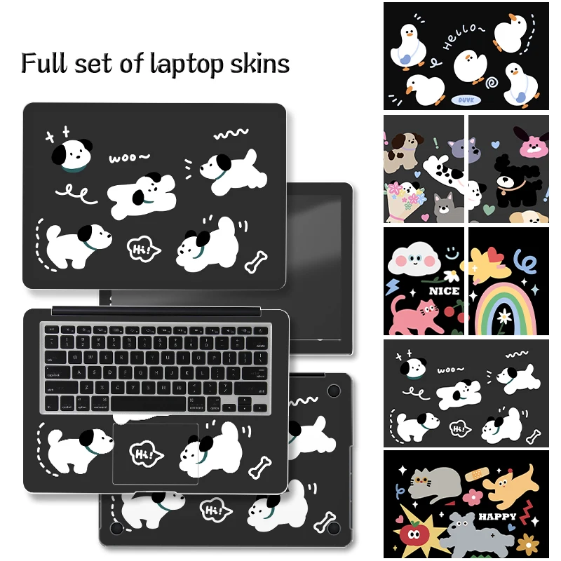 DIY Illustrated Puppy Laptop Skin Stickers Creative stickers 13