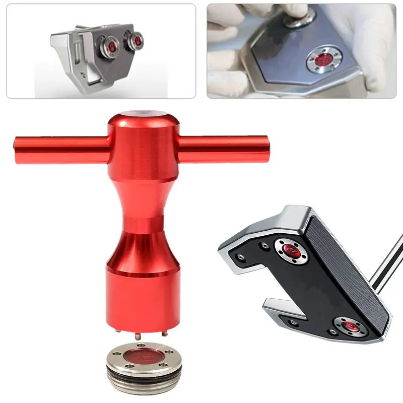 

Аксессуары для клюшек для гольфа, утяжеленный винтовой ключ, красный цифровой винт с противовесом, 5-луночная отвертка Scotty