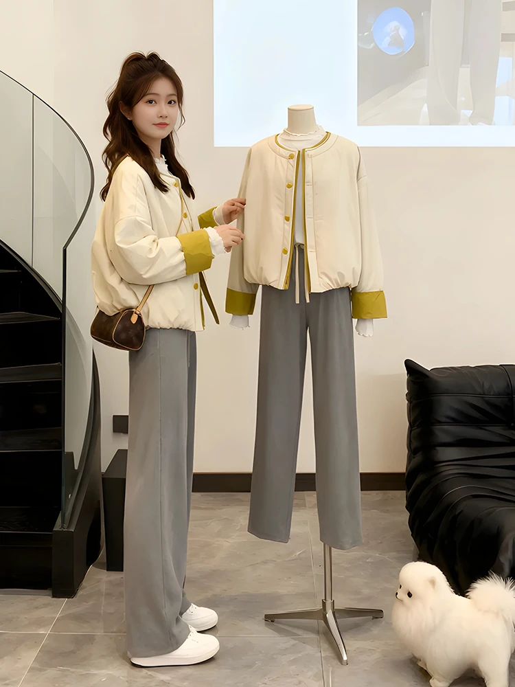 

Women's down Cotton Jaet Winter Warm Sli Versatile Cardigan Outerwear Trendy Small Size Friendly Commute Sle Korean L...