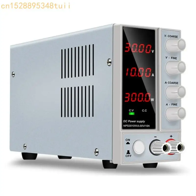 

Y4QF Adjustable DCPower Supply 0-30V/60V/120V 0-10A Switching Regulated Benches Power Sources with Fine Coarse Encoders
