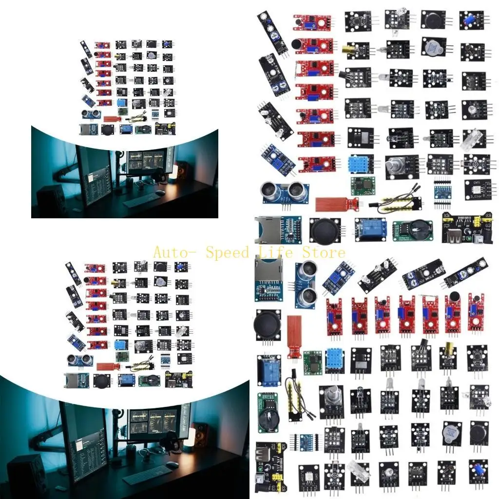 

02DA 16 in 1 Intelligent Sensoring Collection with Standardized Connectors for Electronics Prototyping