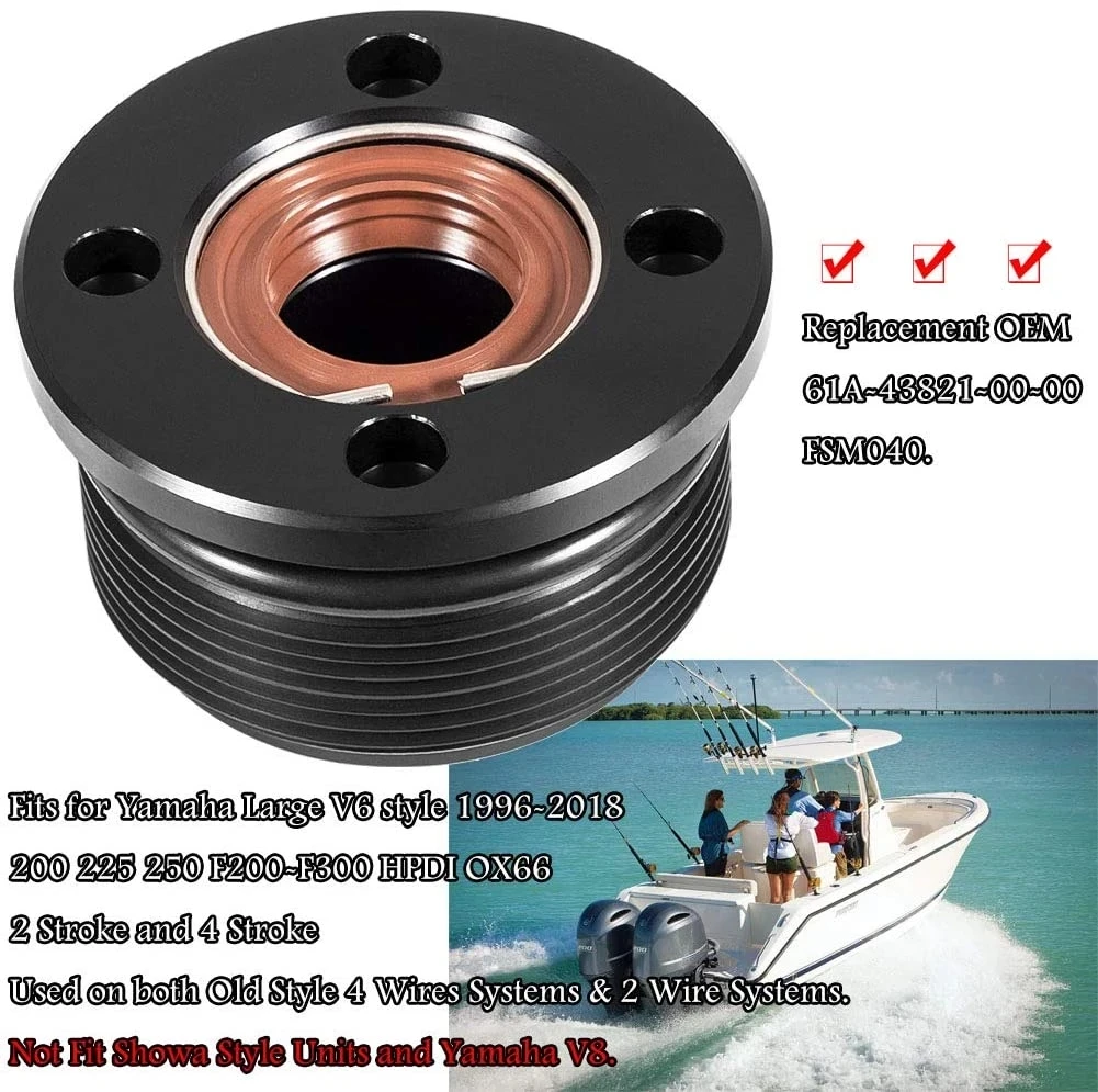 MX 2pcs End Cap Trim Cylinder Yacht Parts with Seals Suitable for Yamaha 200-300 HP 61A-43821-00-00 FSM040 Boat Accessories