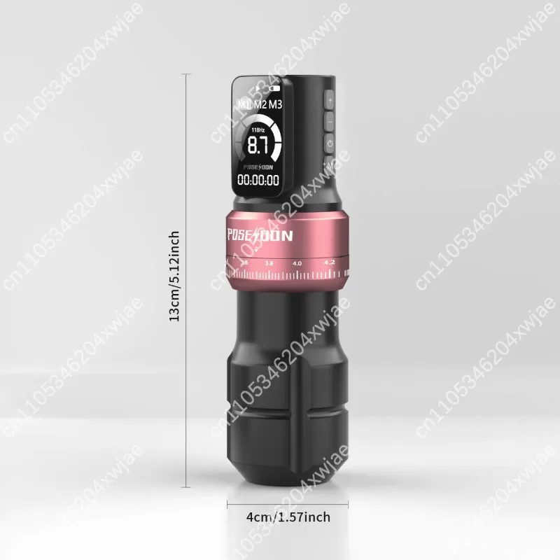 Wireless Battery Tattoo Machine Large Color Screen Adjustable Stroke Liner Shader Tattoo Pen For Tattoo Artist