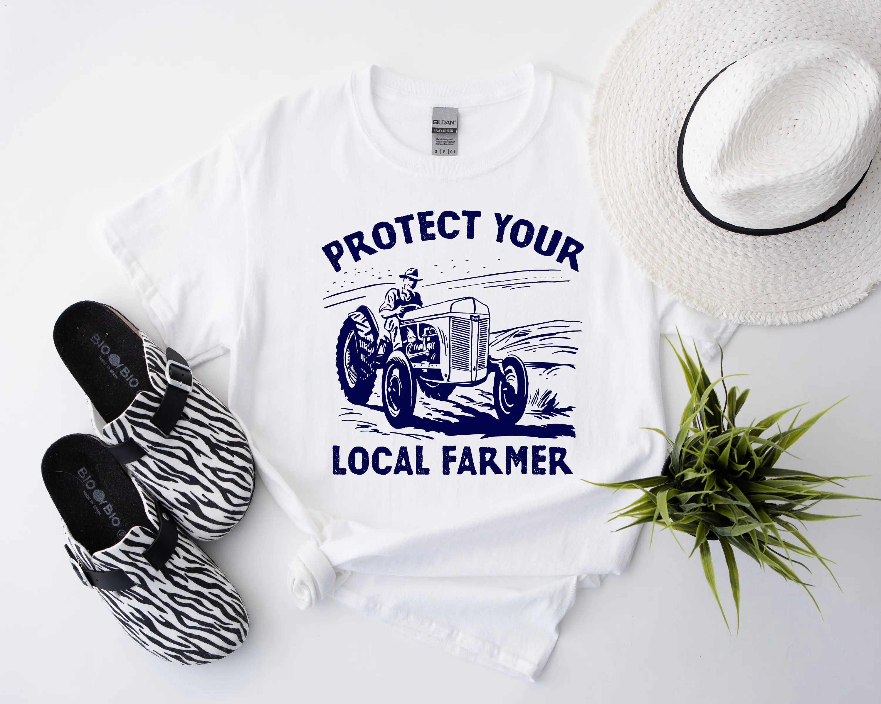 Protect Your Local Farmer T Shirt Tractor Farming