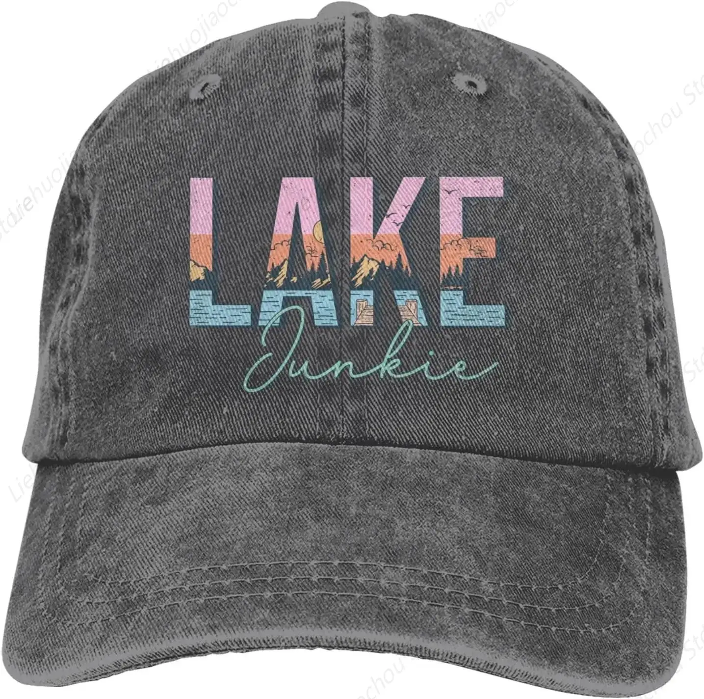 Lake Life topi bisbol tollff Pria Wanita, topi katun Ayah