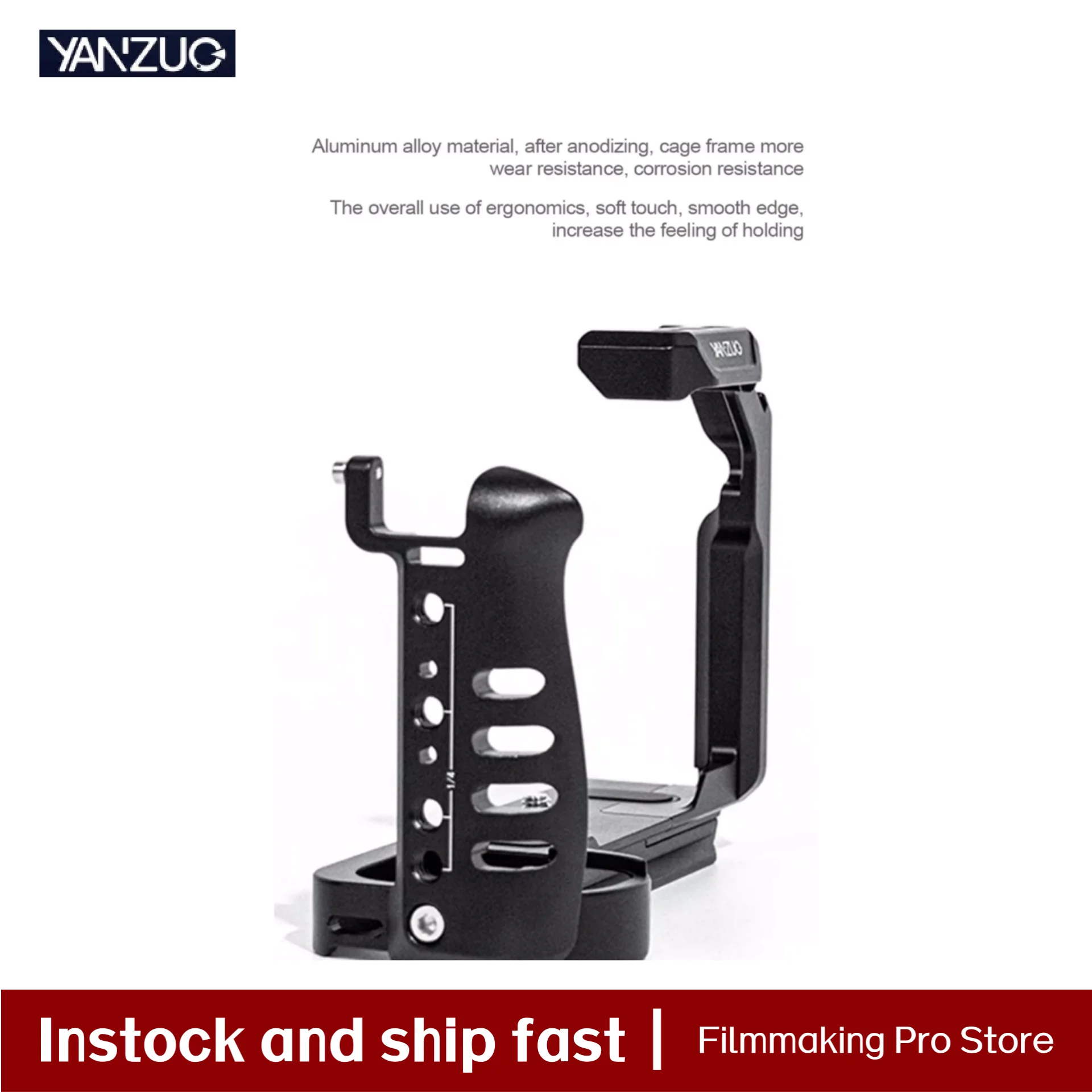 YANZUO Camera Cage Kit for Panasonic LUMIX G9 Camera Metal Protective Frame With Cold Shoe 1/4 Hole Cameras Cage