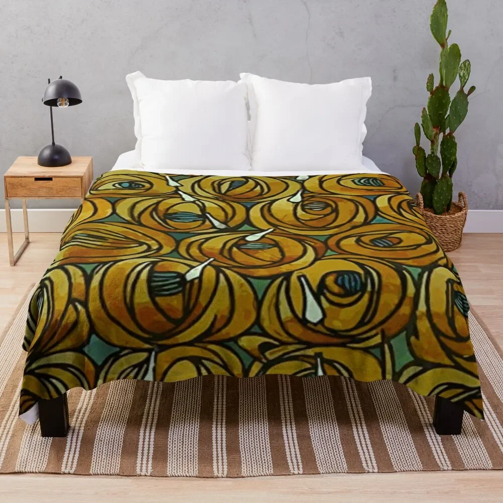 

Charles Rennie Mackintosh - Roses teardrops Throw Blanket Fluffy Cozy Throw Blanket for Home Decor